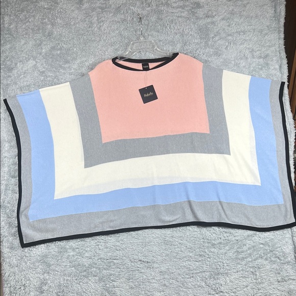 Rafaella Sweaters - Beautiful Rafaella Pink, grey, blue and creamy Knit Top. So so soft!